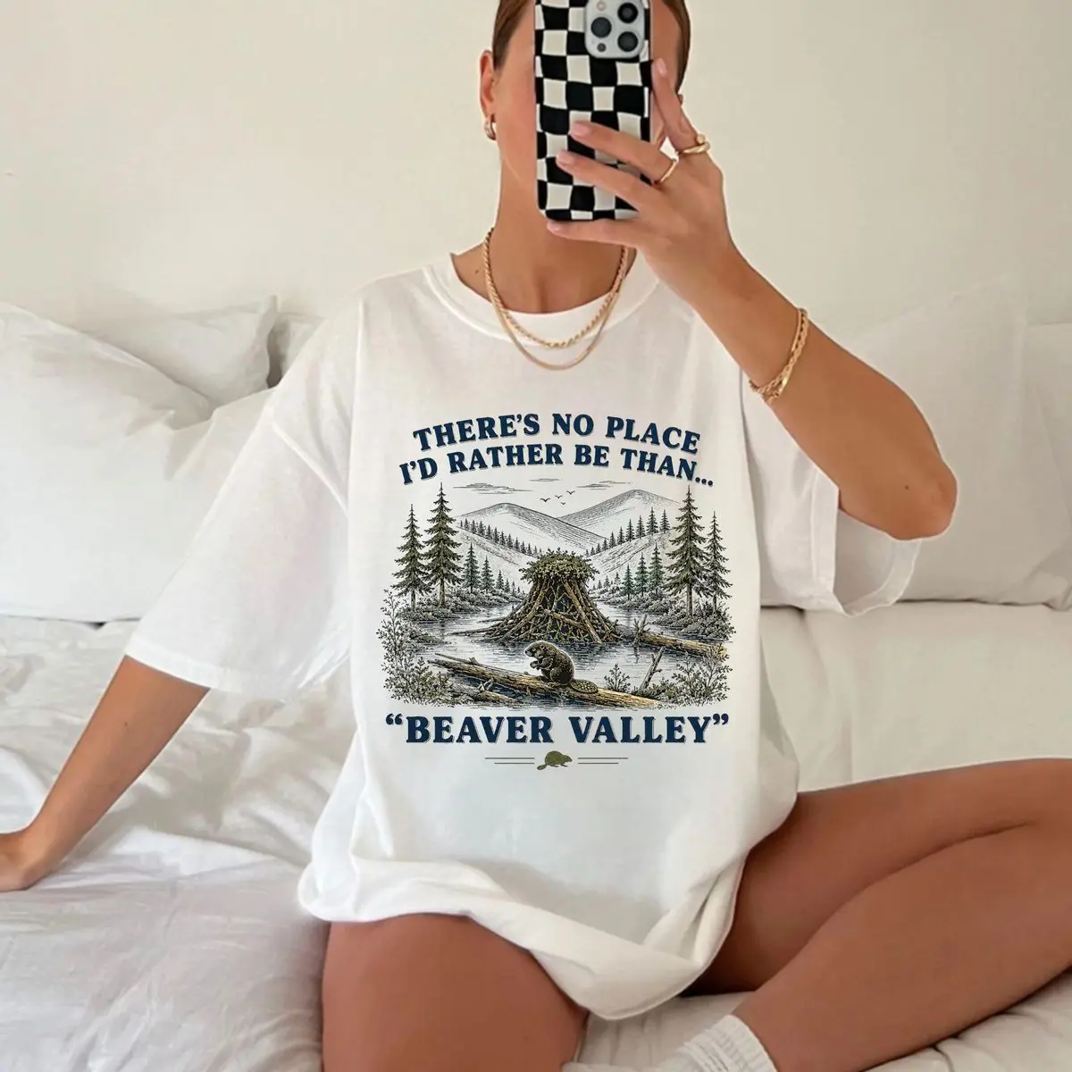 There's No Place I'd Rather Come Beaver Valley Shirt, Beaver Valley Shirt, Funny Adult Shirt, Offensive Shirt, Unny Sayings Shirt, Unisex Sweater Pullover Tee