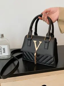 New Vintage Style Small Square Handbag, Casual Elegant Fashion Women's Bag, Commute Shoulder Crossbody Bag, Simple and Beautiful Design