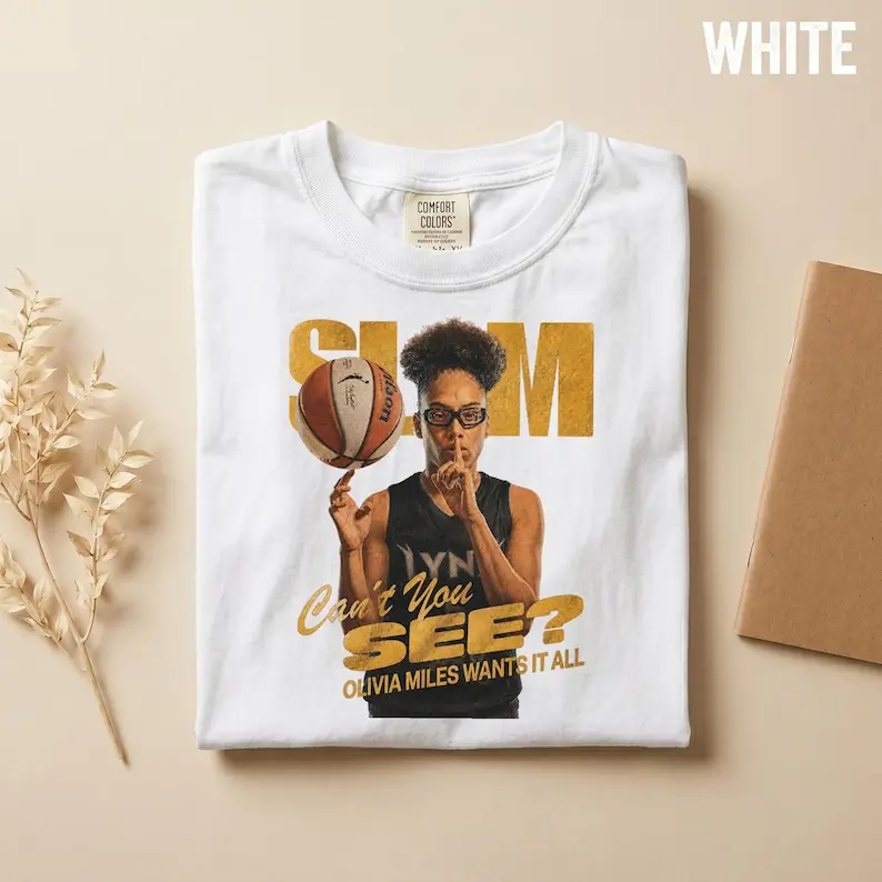 Comfort Colors  Olivia Miles Slam Shirt, Basketball Graphic