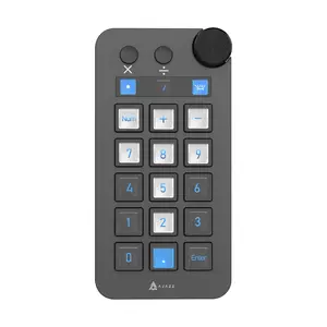 AJAZZ N1 Desktop Console Desktop Helper Live Assistant Programmable Rotation Shortcut Key Multi Audio Control One click Operation Customizable Button Integrated Live Console Anchor Essential Suitable for Live Games and Office