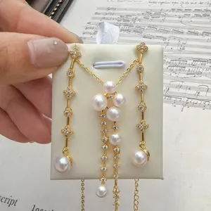 freshwater pearl sets earrings and pendant