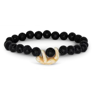 Fahlo Wander Sloth Tracking Bracelet (Lava Stone)