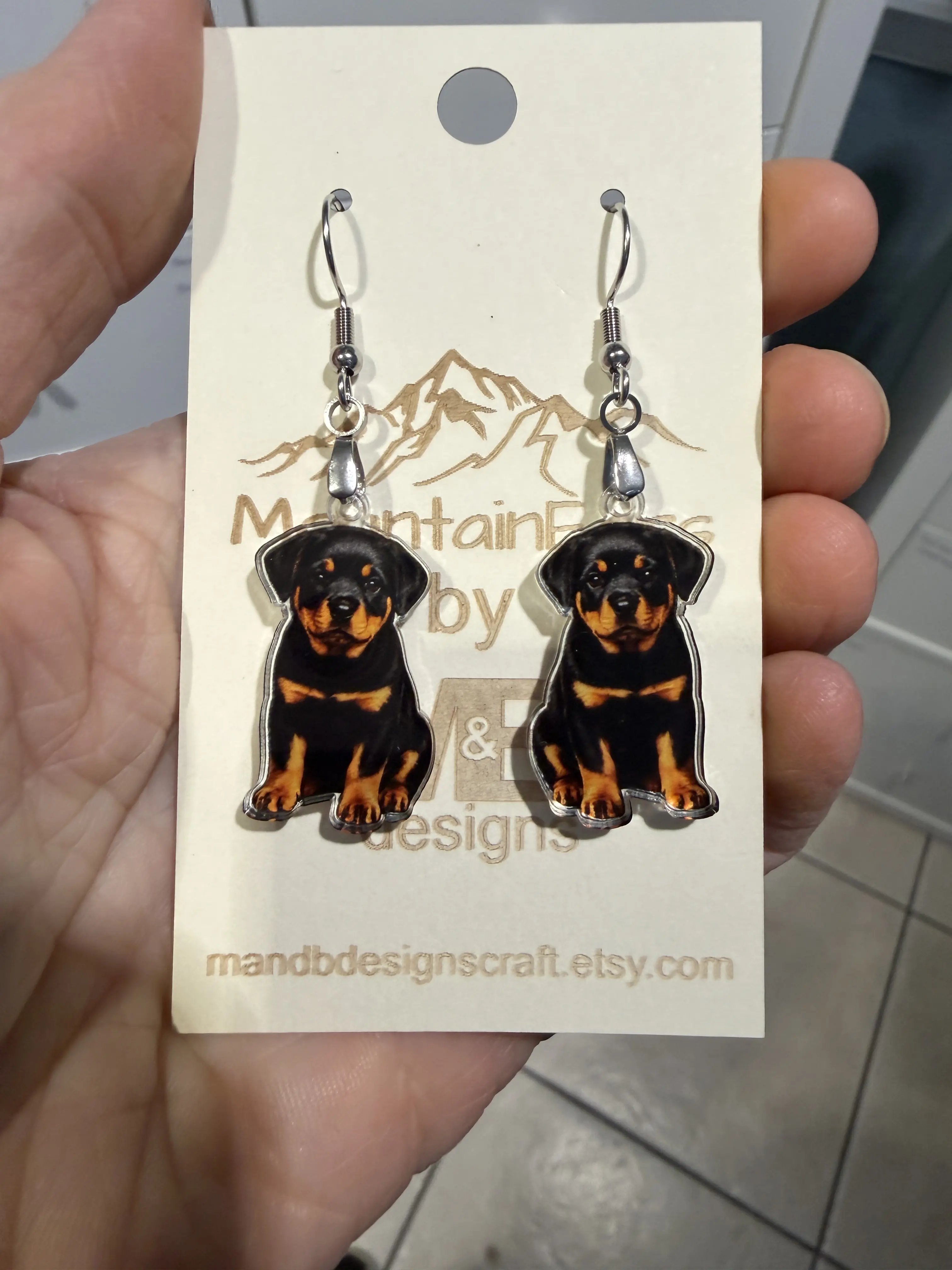 Rottweiler Earrings
