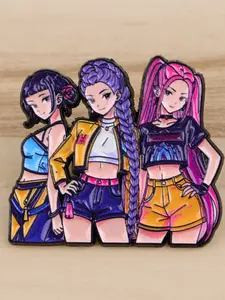 Magical Girl Group Cartoon Movie Enamel Pin Badge, Fashion Personalized Design Brooch, Zinc Alloy Accessory, Perfect Gift for Her