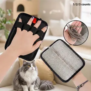 Magic Static Pet Hair Remover Glove Cleaner Deshedding Tool - Self-Cleaning Reusable Fur Remover for Furniture & Bedding - Instant Hair Peeling Brush for Cat & Dog Owners