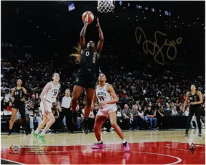 Jackie Young Las Vegas Aces 2023 WNBA Finals Champion Autographed 8" x 10" Action Photograph - Fanatics Authentic Certified
