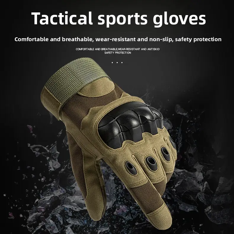 Outdoor tactical full finger gloves men's cycling mountaineering motorcycle sports wear-resistant anti-slip combat protective gloves