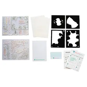 Crafts & Sewing Diamond Press Nouveau Florals Stamp and Die Kit