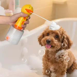 Electric Foaming Shampoo Dispenser for Dog and Cat Bathing, Rechargeable Soap Dispenser for Pet Bathing(A01) Grooming Poodle