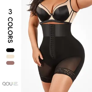 QOU Highwaist Girdle BBL Shorts,Hip Lift Compression body shapewear,high waist short,Tummy Control Fajas Colombianas waist trainers,Sexy Non Slip,Butt Lift Body Shaper,Minimalist Basic Comfort fajas Fit Womenswear,faja，spring fashion