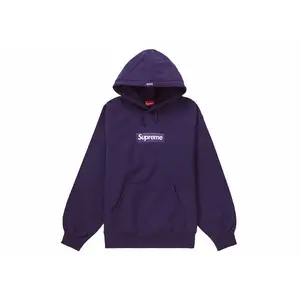 Supreme Men's Box Logo Hooded Sweatshirt (FW23) Dark Purple, from StockX