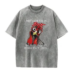 I May Look Calm Shirt, Funny Chicken Shirt, Farm Animal Graphic Tee, Gift for Chicken Lovers