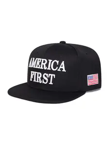Unisex America First Hip-Hop Baseball Cap, Adjustable Casual Hat for Spring & Fall, Outdoor Sun Protection, Travel Beach Vacation