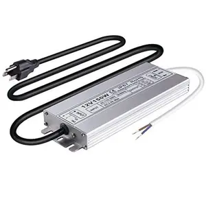 150W 12V DC LED Power Supply, IP67 Waterproof Low Voltage Transformer LED Driver Adapter, 100-260V AC to 12V DC Converter for LED Strips, Outdoor Lights, CCTV Cameras & More