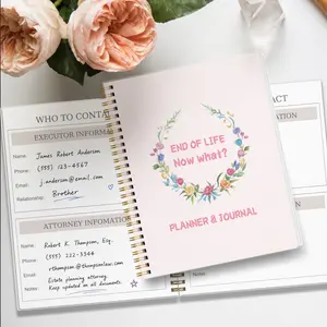 Life After Death Planning Notebook, Spiral Bound Estate Organization Journal, Includes Contact Lawyer Info Notes & Personal Wishes Pages