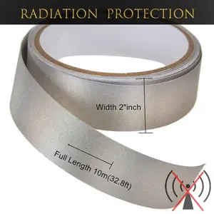 50mm Wide Faraday Tapes Copper Conductive Fabric Sticker Block EMF