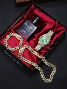 Stylish Men's Watch and Accessories Set, Complete Fashion Package for Every Occasion, Perfect Gift for Him, Jewelry Watch Set