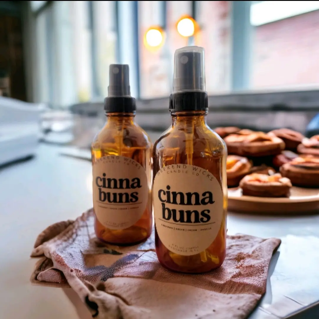Cinnamon Bun Room Spray | Linen Spray | Car Freshener | Room Fragrance | Stocking Stuffer | Christmas Gift | Gift for her | Odor Eliminator