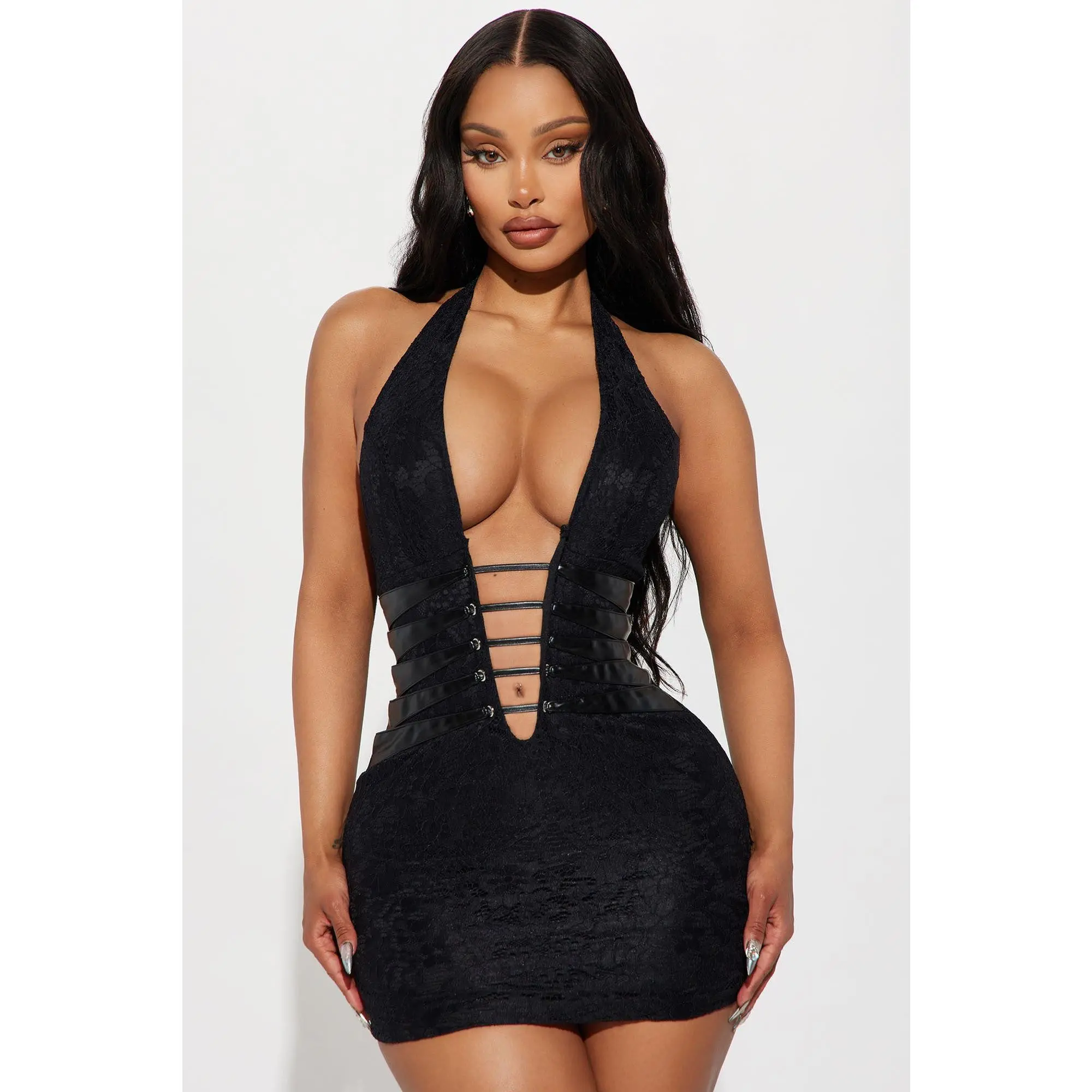 Kendra Lace Mini Dress - Black Kendra Lace Mini Dress - Black