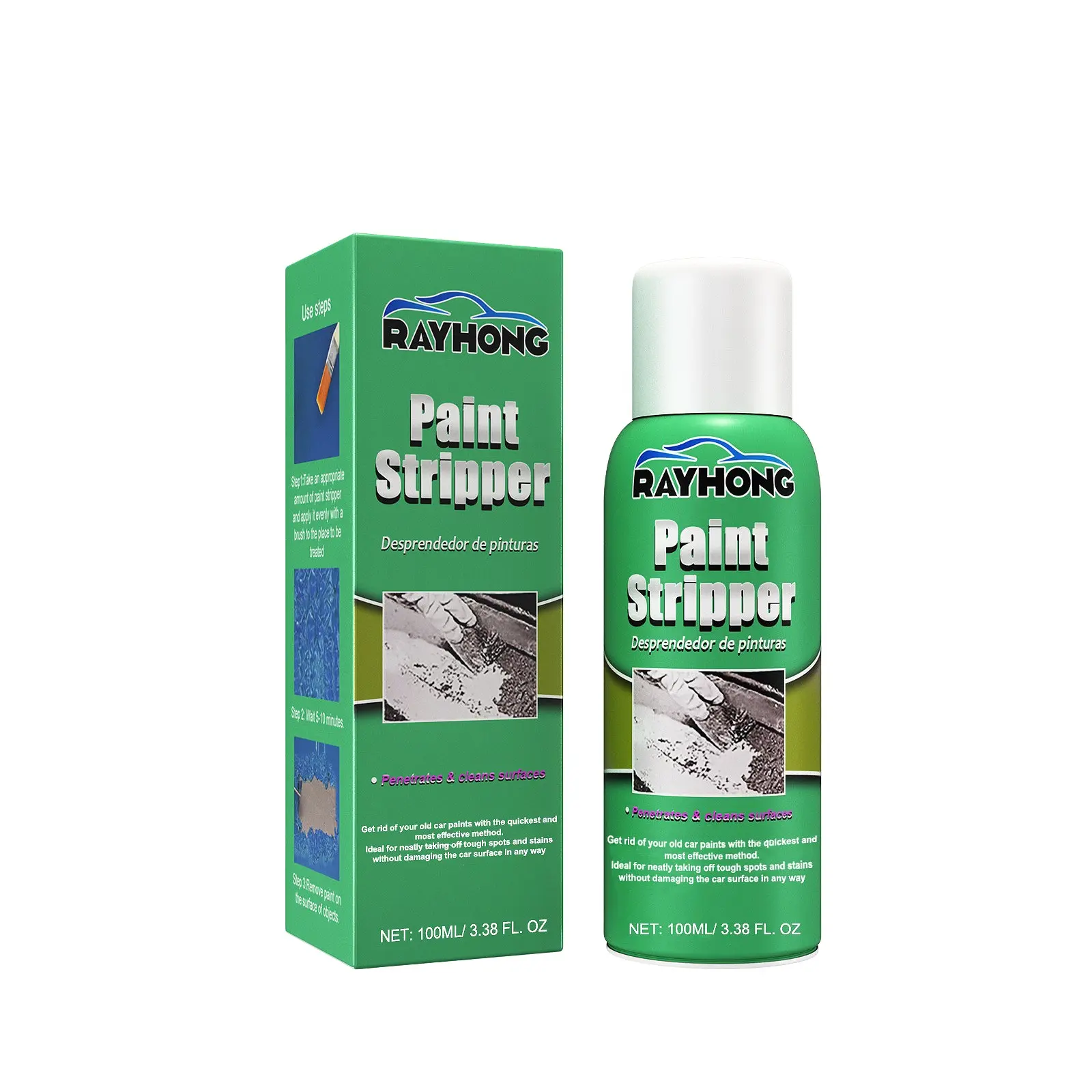 Car Paint Remover Liquid, Metal Surface Paint Stripper, Wheel HUB Scratch-Free Cleaning, Universal for Cars/motorcycles