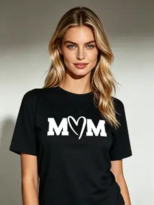A Gift for MomDouble-Sided Print! 100% Cotton Mom Tee - Cool Mom Club, Great Mother's Day Gift Shopping Cycling Round Neck`Plus Size