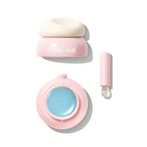 Hydrating Jelly Lip Jam - Guava Glow Flavor Cosmetic Makeup Skin Care, Built-in Brush, Smooth Vivid Lip Glaze Lip Gloss Set Makeup Product Daily