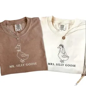 Mr. Silly goose And Mrs. Silly Goose Shirt, Bride To Be Funny Goose Lover Shirt, Couple Matching Shirt,Wedding Gift,Newlywed Gift For Couple