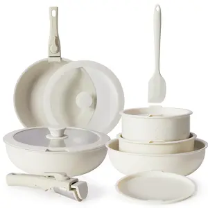 [DEAL] 12 Pcs Pots and Pans Set Nonstick - Kitchen Cookware Set with Detachable Handle, Induction Cookware, Dishwasher Oven Safe