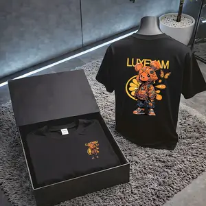 LUXEVAM Techwear Bear Short Sleeve — Industrial-style functional design, cool graphic print, unisex streetwear, double-sided print for front and back, suitable for commuting and casual wear Motocross Menswear Top Menswear T-Shirt Tropical Tshirt Crewneck