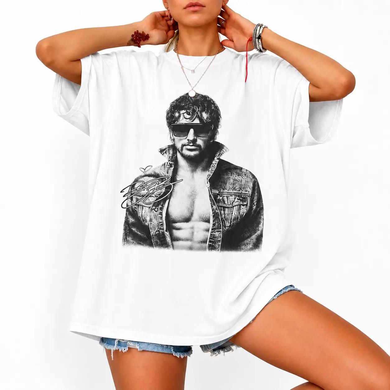 Women's Graphic Music Tour Inspired T-Shirt, Cotton Crew Neck Tee, Vintage Washed Graphic Shirt, Casual Concert Outfit, Soft Everyday Top