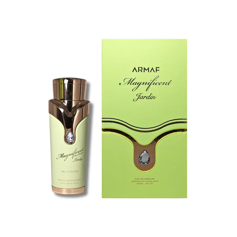 Armaf Magnificent Jardin Eau de Parfum, Floral Perfume Oil Fragrances for Adults with Jasmine, Vanilla, and Musk Scents, 3.4 fl oz, Vanilla Scents, Edp