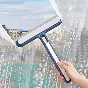 Four-in-One Glass Cleaning Brush – Double-Sided Wiper, Window Screen & Gap Cleaner with Sponge Brush