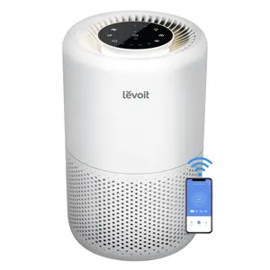 LEVOIT Air Purifier for Home Bedroom, Smart WiFi Alexa Control, Covers up to 915 Sq.Foot, 3 in 1 Filter for Allergies, Removes Pollutants, Smoke, Dust, 24dB Quiet for Bedroom, Core 200S, White