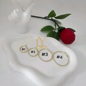 LaYaiBoutique #1738 high quality 14k gold plated earrings