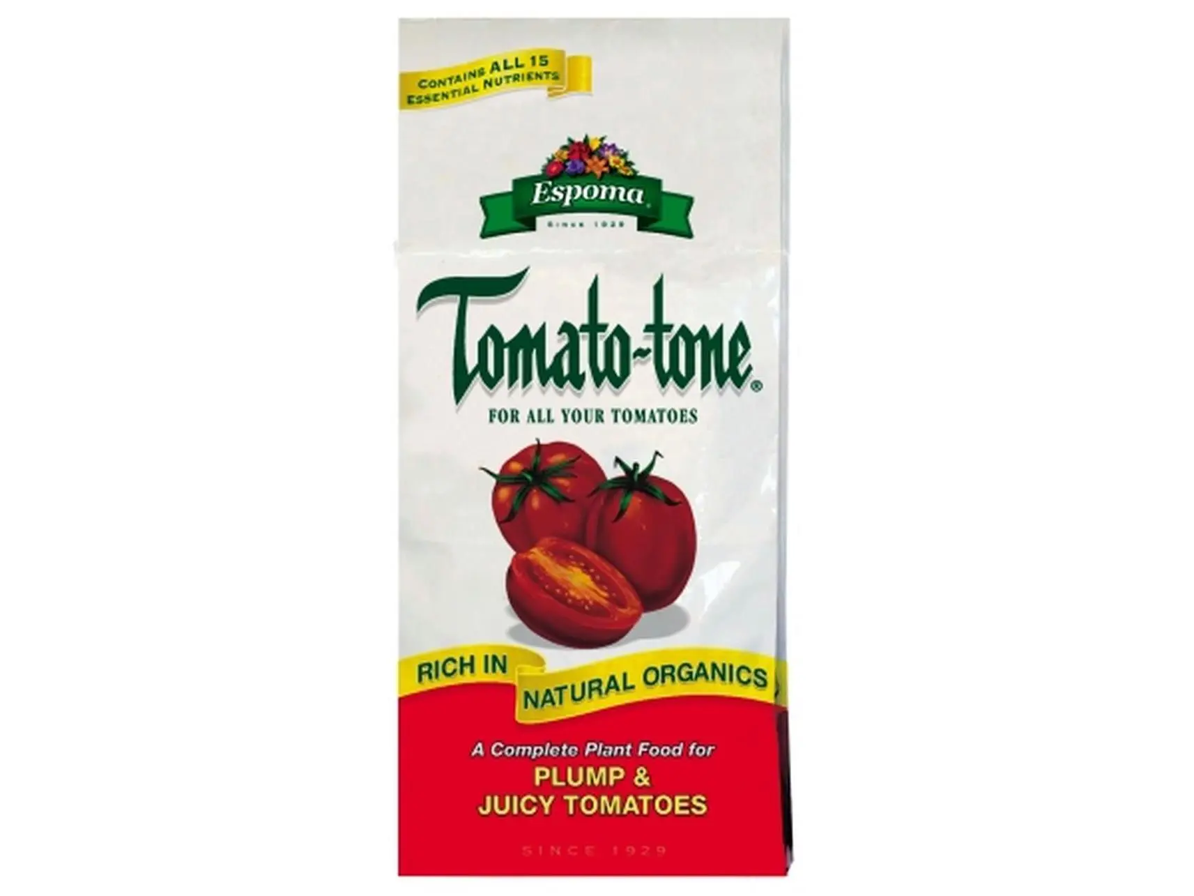 Espoma Organic Tomato-Tone Plant Food, 4 lbs, 3-4-6 NPK Ratio Natural Blend Slow Release Fertilizer, 15 Essential Nutrients, Soil-Improving, No Sludges (Home Improvement Garden Supplies)