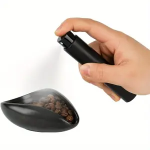 Coffee bean dosing cup and static reduction spray bottle set (ideal for espresso bars), ceramic single-dose tray (ideal for brewing/tea), barista accessory set