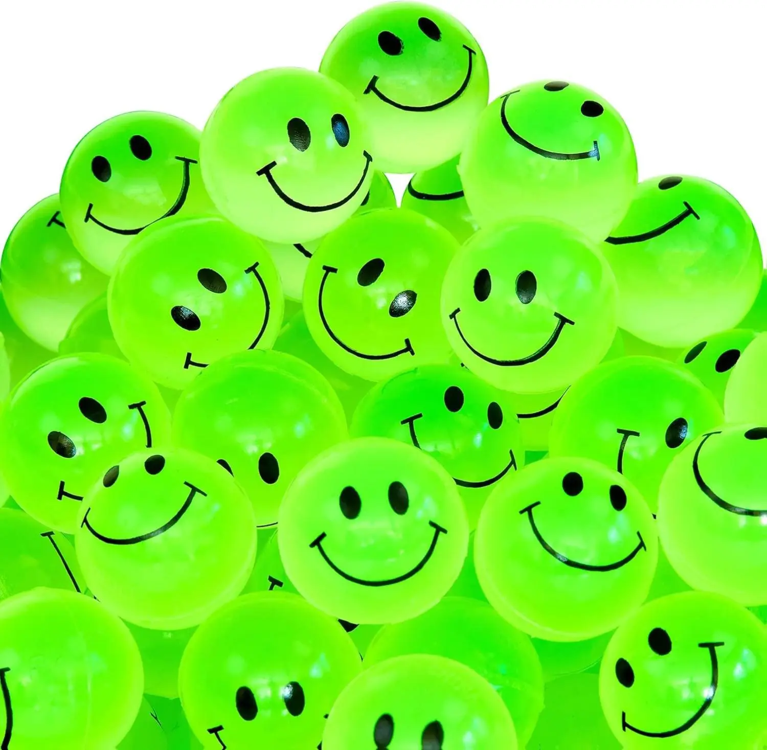 Glow in The Dark Bouncy Balls Bulk for Kids Super Bouncy Small Balls 1 inch for Kids Vending Machines Goodie Bag Stuffers for Boys and Girls Rubber
