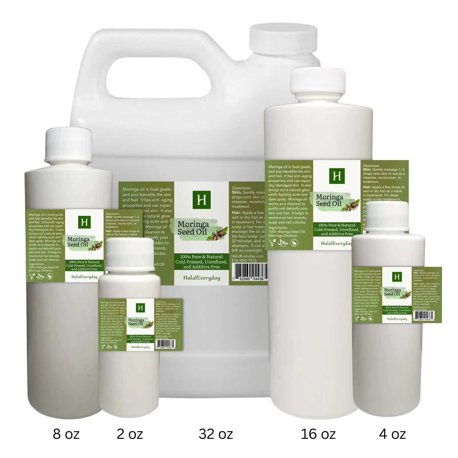 Moringa Oleifera Oil – 100% Pure | Cold-pressed Carrier Oil | All Natural, No Additives