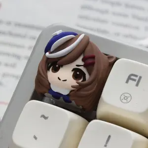 Kawaii Uma Musume Pretty Derby Keycap Mechanical Keyboard Personalized Gift Doll Resin Keycap Anime Peripheral Birthday Gifts