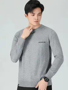 LaoYeChe Brand Men’s Wool Sweater Vintage Old Car Style Old Money Aesthetic Luxury Knitwear Classic Retro Pullover Soft Warm Cozy Winter Fashion Gentleman Outfit