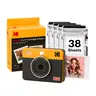 KODAK Mini Shot 3 Retro 3x3” Instant Digital Camera & Photo Printer, 38 Sheets, 2-in-1 Portable Print Camera, Bluetooth Smartphone Printer for iPhone & Android, 4PASS Dye Sublimation