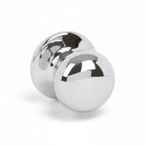Bedford Dummy Door Knob, Polished Chrome