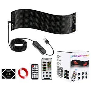 Mini Programmable LED Eyes for Windshield – APP & Remote Control, Flexible Display Screen, Custom Text & Patterns, Flashing Demon Eyes Light for Car, Home Window, Store Decoration