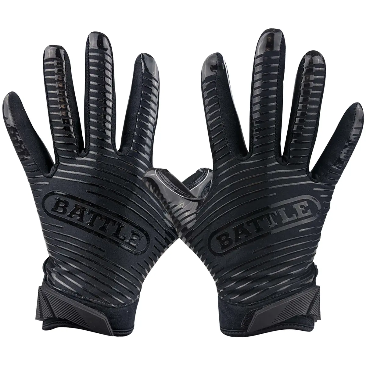 Battle Sports Doom 1.0 Youth Football Receiver Gloves - Breathable Football Equipment for Athletes with Ultra-Stick Anti-Skid Palm, Maximum Mobility, Meets Nfhs/Ncaa/Nocsae Standards, Sporty American Football Receiving Gloves