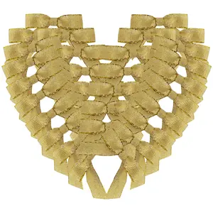 Micomon 2.5 Inch 50pcs Gold Glitter Bow Gift Wrapping, Christmas Decoration, Cake Gift Packaging, Party Supplies