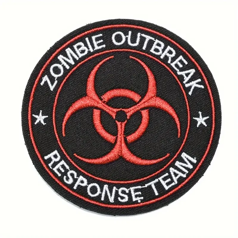Resident Evil Umbrella Corp. Zombie Tactical Morale Velcros Embroidered Patches Embroidery Design Gaming- Embroidered Military Applique Cosplay Molle Backpacks