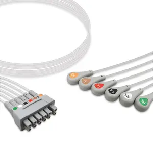 Compatible with GE Healthcare ECG Leadwire 2106395-001