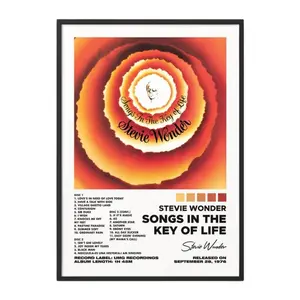 Stevie Wonder - Songs In The Key Of Life Album Cover Poster No Frame / Music Gift / Music Wall Decor / Fan Gift / Decor Home