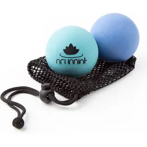 Acupoint Massage Therapy Ball Set of 2 - Myofascial Release, Trigger Point & Deep Tissue - Lacrosse Ball for Back, Neck, Foot and Plantar Fasciitis Relief