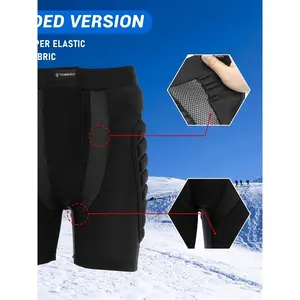 TOMSHOO Hip Protection Pads Shorts Upgrade Hip Pads 3D EVA Hip Protection Pad For Snowboard, Skate And Ski